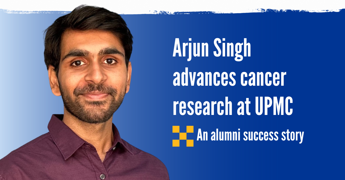 Arjun Singh, Pitt Computational Biomedicine and Biotechnology Master of Science program graduate